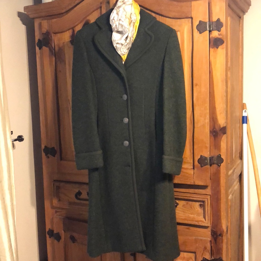 Olive Green Wool Tyrolean Brooks Brothers Coat!